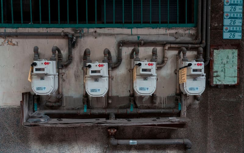 Instalación de medición de gas