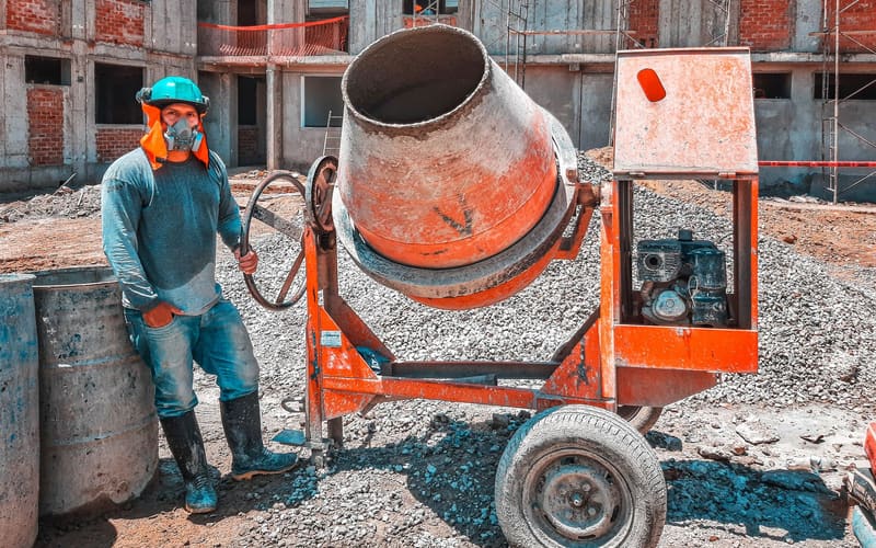 Obra de construcción en desarrollo