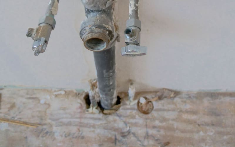 Instalación hidráulica con válvulas