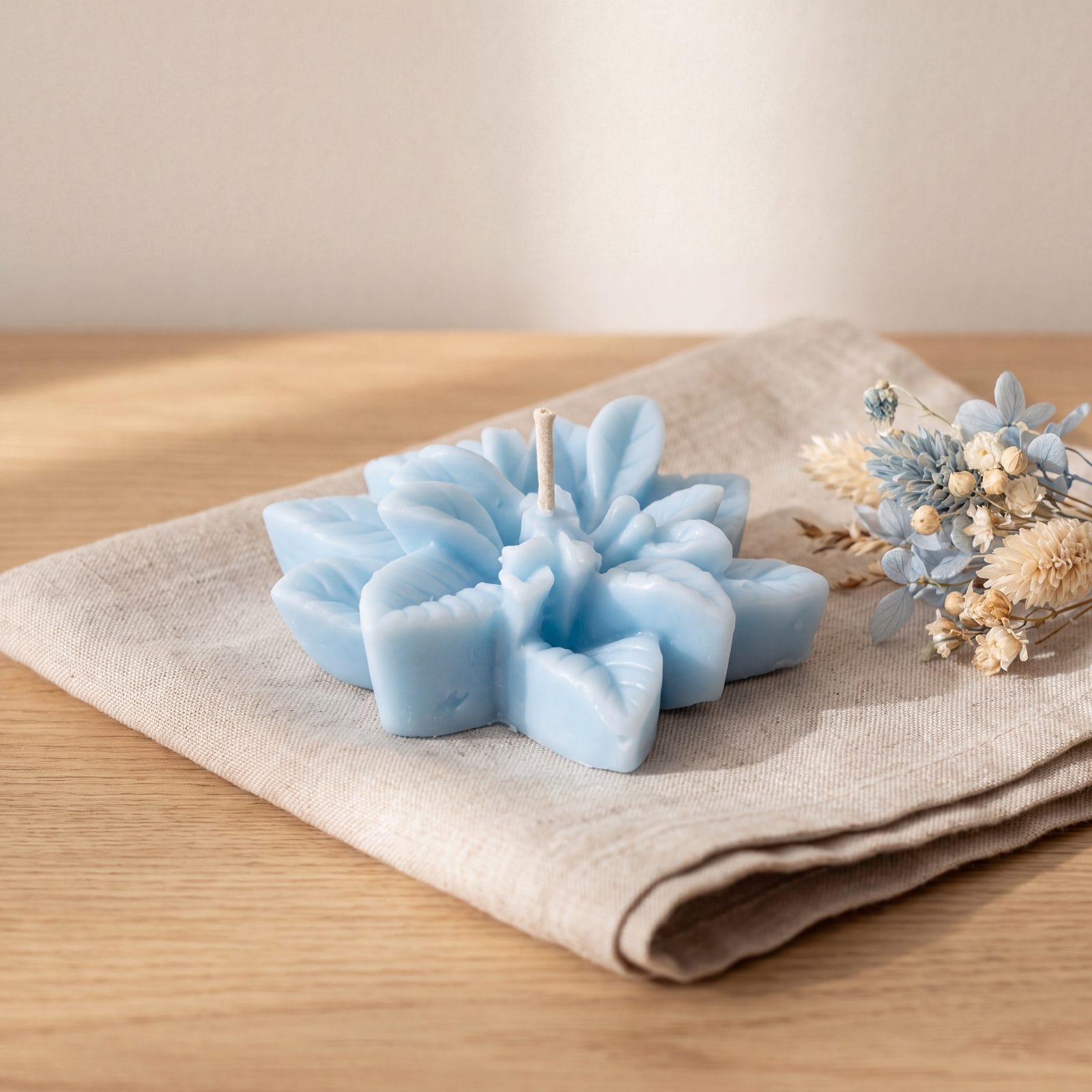 Poinsettia Candle