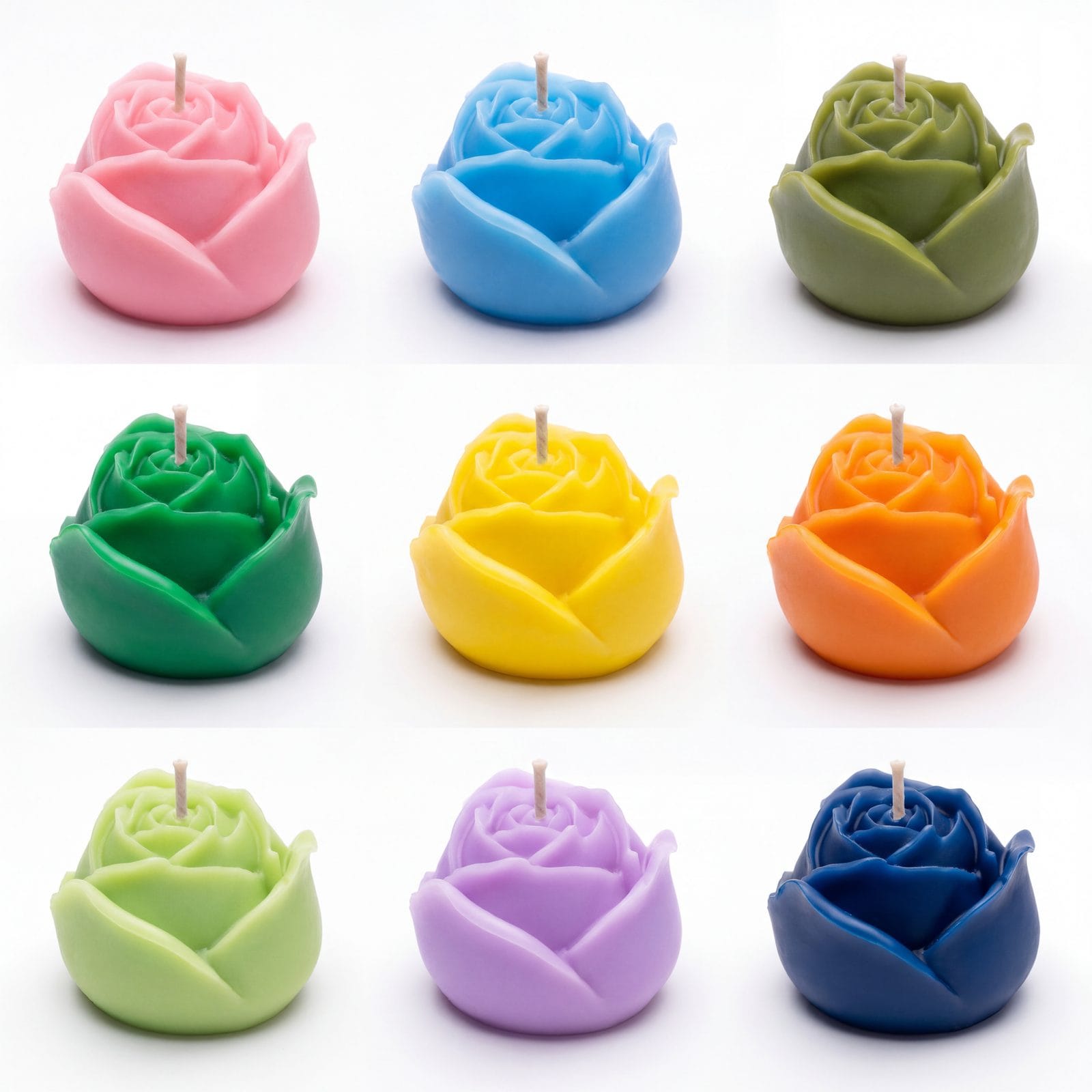 Recuerdos capullo de rosa: colores